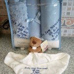 Embroidered new born gift set