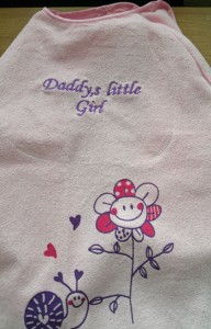 Embroidered baby bib