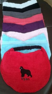 Embroidered baby bibs