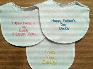 Embroidered baby bibs