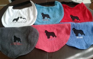 Embroidered baby bibs