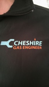 Embroidered fleece with company logo