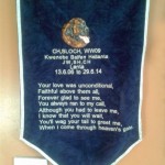Embroidered commemorative scroll