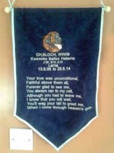 Embroidered commemorative scroll