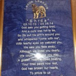 Embroidered commemorative scroll