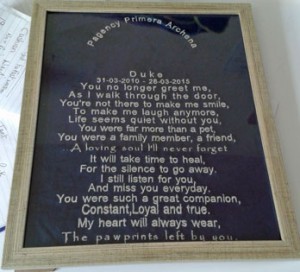 Embroidered commemorative scroll