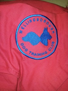 Embroidered t-shirt with company logo