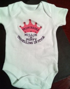 Embroidered baby vest