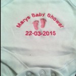 Embroidered baby vest