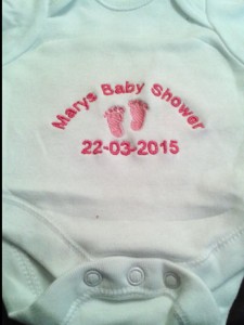 Embroidered baby vest