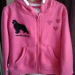 Child's embroidered zipped hoodie