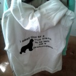 Embroidered zipped hoodie